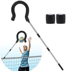 Volleyball Spike Trainer With Adjustable Height   Real Ball Feel - Hitting