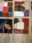 Antique 1850-1880s Crazy Quilt Blocks Embroidery Applique Velvets Silks   Satin