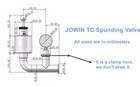 Jowin 1 5  Tri-clamp Spunding Valve With Diaphragm Manometer 0-32 Psi Adjustable