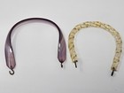 Lot Of Vintage Lucite Plastic U-shape Horseshoe Craft Cigar Box Purse Handles