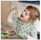 6-pack Toddler Utensils With Silicone Handle  Stainless Steel  Dishwasher Safe