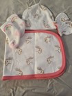 Gerber Unicorn Infant Hat mittens And Burp Cloth New Without Tags