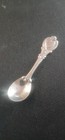 Vintage 1920 s-1940 s Sterling Silver Heart Design Salt Spoon