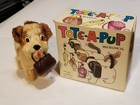 Vintage M  Alps Tota-a-pup Tin Mechanical Wind Up Toy-working -with Box