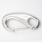 Stainless Steel Locking Carabiner Clip Snap Hook Spring Loaded Steel Karabiner