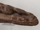 Large Old Papua New Guinea Sepik Canoe Tip