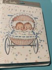 Vintage Baby Announcements      it   s Twins    Total 14 Cards Unused  Carlton Cards