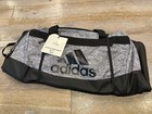 New Adidas Defender Iv Medium Duffel Bag Gray   Black Nwt