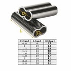Copper Double Barrel Fishing Crimp Sleeves Tackle Line Tube Connector 0 8-2 5mm