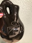 Vintage Southwestern Black Pottery Double Vase Wedding Vase Signed Louise Narijo