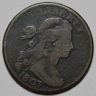 1803 Draped Bust Large Cent - Graffiti - Us 1c Copper Coin