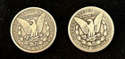 Two Coins   1899 O Morgan Silver Dollars