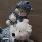 Vintage Lincolnshire Polar Bear Snowman Collection Holiday Piece
