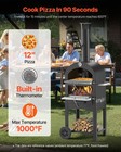Vevor 12  Outdoor Pizza Oven Portable Wood Pellet Pizza Oven Baked Paint Camping