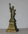 Antique Cast Iron Still Coin Or Penny Bank     Small Statue Of Liberty