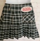 Y2k Kustommade Von Dutch Plaid Pleated Mini Skirt Sz m W patch Vintage Original 