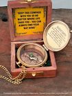 Boy Scout Of America b s a  Brass Compass - Boy Scout Oath Compass With Box 