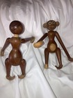 Mid Century Modern Danish Wooden Monkey Set Of 2 Kay Bojesen Teak