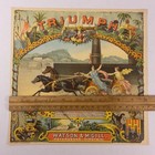 1880s Plug Tobacco  triumph  Label Caddy Authentic Chromolithograph Petersburg 