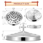 Stainless Steel Communion Tray With Lid - 40 Holes Church Communion Supplies    