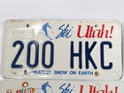 Lot Of 5 Authentic Utah License Plates Ski Utah   Life Elevated Wall Decor Group
