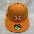 New Era Houston Astros 2017 World Series Patch 59fifty Fitted Hat Size 7 1 8