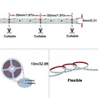 Dc 24v 32 8ft 10m  Led Strip Light Cool White 6000k 1200leds 2835 Smd 90w Hig   