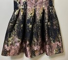 Vince Camuto Metallic Jacquard Fit   Flare Mother Of The Bride Dress Size 8 Euc
