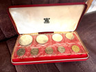 1969 Bahamas Coin Proof Set Sterling Silver Royal Mint 9 Coins