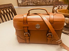 Wwii   us Army   Heavy  Saddle  Leather  Briefcase    Messenger Bag   Saddlebag