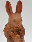 Antique Vtg Japan Celluloid Bunny Rabbit Holding Carrot - Childs Toy Rattle 4 5   