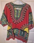 African Dashiki Shirts Poncho Ethnic Hippie Unisex Tops Blouses Pockets