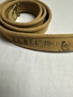 Wwii Enfield Khaki Canvas Sling Marked Zl tl Dated 1941  Brass Buckles 