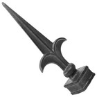  Welding Iron Flower Tip Fence Finials Cast Garden Decorative Toppers