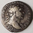 Trajan Ad 107-110 Roman Silver Denarius Roma Seated Victory Ric 116 Coin