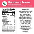 Strawberry Banana 100  Fruit And Vegetable Juice  8 Fl Oz Can  6 Pack 