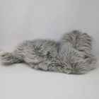 Russ Yomika Grey Cat Plush Long Hair Blue Eyes 21  Korea Realistic Vtg