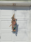 Vintage Burmese Marionette Puppet Yoke The     Hand Carved Wood  Beaded Costume