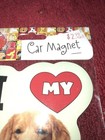Car Magnet    i Love My Golden Retriever New