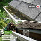 3-18packs Expandable Gutter Downspout Guards Aluminium Filter Strainer Screen