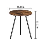Modern Side Table Living Room Side Tables Brown Small Coffee Table Round End    