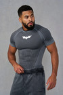 Youngla Batman Short Sleeve Compression Shirt Gym T Shirt Sports Fitness Fitted