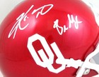Kyler Murray  Baker Mayfield Autographed Schutt Mini Helmet- Beckett W  white