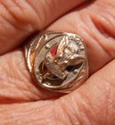 Vintage Bsa Boy Scouts Eagle Scout Ring Type 1 Knot Ring 14k White Gold Size 9 5