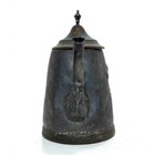 Antique Ornate Copper And Pewter Teapot From Early 1900s 7 X 7 X 4 25 Inches