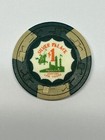 Silver Palace Casino Myron Lewis Las Vegas Nevada  1 Poker Chip Green grey 1962