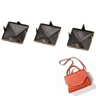 100pcs Square Pyramid Punk Rivets 4 Claw Metal Studs For Bracelets Clothing