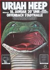 Uriah Heep Original Concert Poster 1978 Offenbach Germany