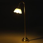 Miniature Dollhouse Floor Lamp Beautiful Cute Gold Flower Floor Light 1 12 Scale