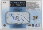 2014-15 Upper Deck Ice Rinkside Signings Frederik Andersen  rs-fa Auto